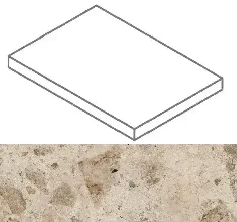 Ступени 620070002353 Continuum Stone BeigeScalino Angolare DX 33x160