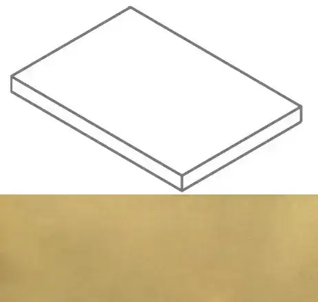 Ступени 620070002355 Continuum Brass Gold Scalino Angolare DX 33x160