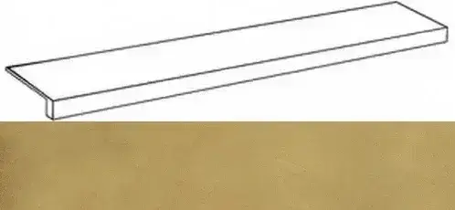 Ступени 620070002346 Continuum Brass Gold Scalino Frontale 33x160