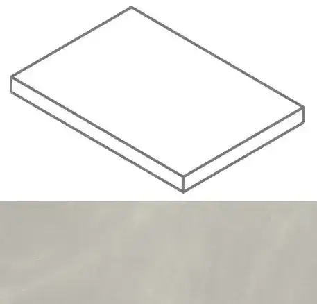 Ступени 620070002331 Continuum Silver Scalino Angolare DX 33x120