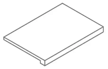 Ступени 620070002197 Metropolis Absolut Silver Scalino Frontale Nat 33x160