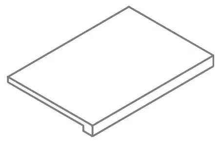 Ступени 620070002176 Metropolis Absolut Silver Scalino Frontale Nat 33x120