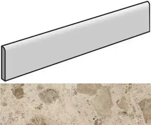 Керамогранит 610130005314 Continuum Stone Beige Battiscopa 7.2x80