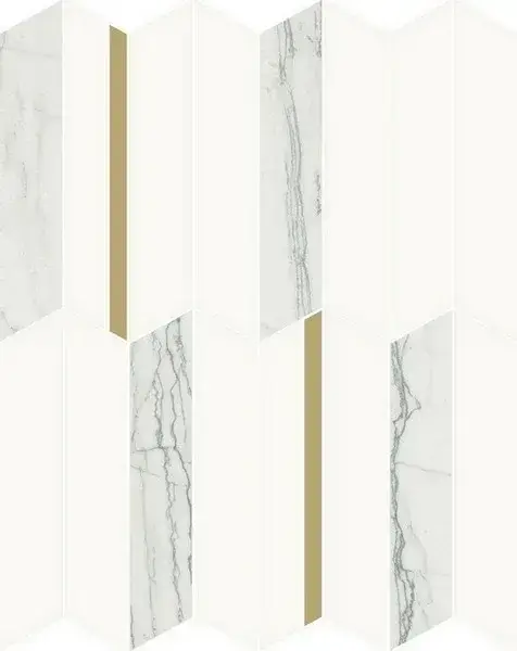 Мозаика 600110000971 White Glossy Mos Infinity 30.7x38.7