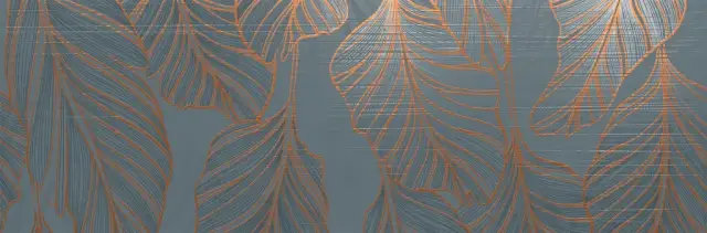 Плитка 600080000405 Элемент Петролио Вставка фольяж 25x75