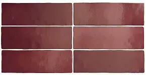 Плитка 24967 MAGMA BURGUNDY 6,5X20