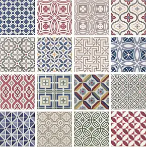 Patchwork (16 Плиток С Разным Паттерном) 20946