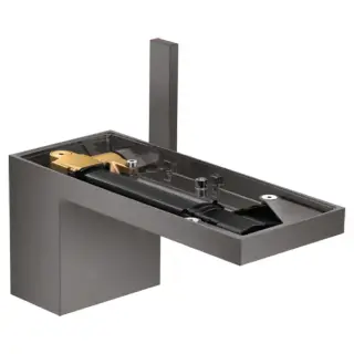 Axor MyEdition Смеситель для раковины 70, на 1 отв., без панели, цвет: шлифованный черный хром