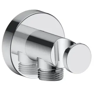 Duravit Вывод для душа с держателем, настенный, цвет: хром глянцевый