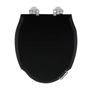 Devon&Devon Westminster Сиденье для унитаза из массива дуба, микролифт, цвет: темный/хром