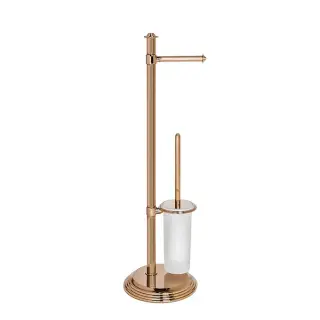 Colombo Hermitage Стойка с аксессуарами 73см, туалетный ерш, держатель т/б, цвет: античная бронза