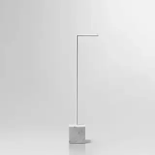 Antonio Lupi Bivio Держатель туалетной бумаги, напольный, база из мрамора Carrara satinato, цвет: Bianco opaco