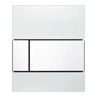 TECE TECEsquare Urinal Панель смыва для писсуара, стекло белое, цвет: белый