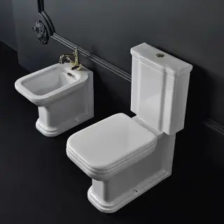 Kerasan Waldorf Унитаз-моноблок 68х36,7см, фурнитура хром