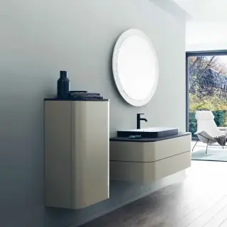 Duravit Happy D.2 Plus Тумба подвесная 100x55х40.8см с раковиной, 2 ящика, цвет: stone grey satin matt/Anthracite matt/белый