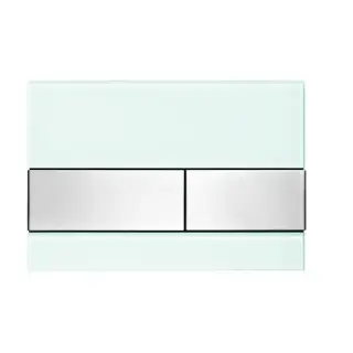 TECESquare Панель смыва, стекло, цвет: зеленое/сталь