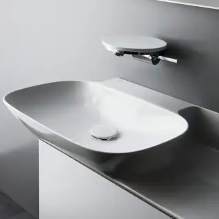 Laufen INO Раковина 90х45х12 см, без отв., полка справа, цвет: белый