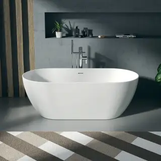 Duravit DuraKanto Ванна отдельностоящая 160x75см, овальная, цвет: белый
