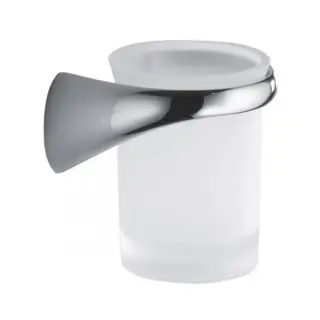 Colombo Link Стакан подвесной, DX, цвет: хром/матовое стекло