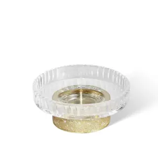 Decor Walther Rocks STS Мыльница настольная, граненое стекло, с кристаллами Swarovski, цвет: золото матовое