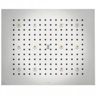 BOSSINI DREAM-RECTANGULAR Верхний душ 570x470 мм, с 12 LED RGB, блок питания/управления, Cromoterapia, цвет: белый матовый