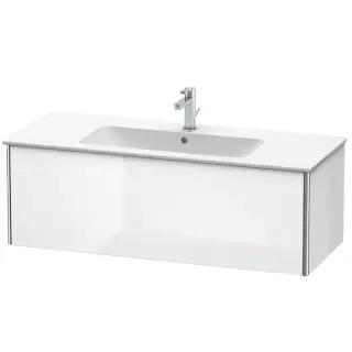 Duravit XSquare Тумба подвесная, 121х47.8х40см, с раковиной, с 1 выдв ящик, цвет: белый глянц