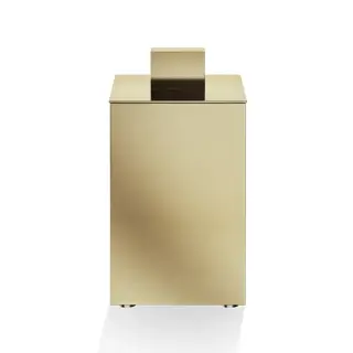 Decor Walther DW 3620 Бокс универсальный 6x6x11см, с крышкой, настольный, цвет: золото матовое