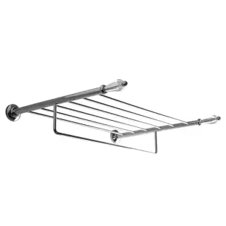 3SC Boheme Полочка 50х40см, с полотенцедержателем , цвет: хром