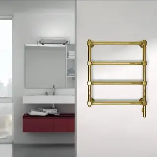 Irsap Minuete Полотенцесушитель электрический 54х59.6х6см, цвет: золото