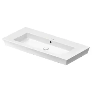 Duravit White Tulip Раковина накладная 105х49см, с переливом, без отв., цвет: белый