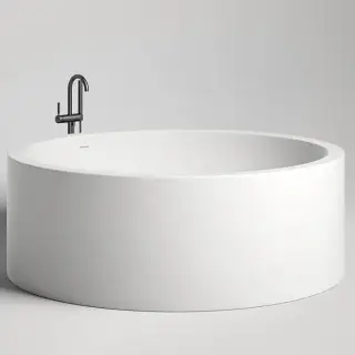 Salini Isola Ванна отдельностоящая 200x200x71 cм со встроенным сливом-переливом, каркасом, цвет: белый глянцевый