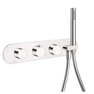 Carimali ilTondo Смеситель для душа, встраиваемый выхода, гибкий шланг, термостат c держателем для ручного душа, 6 выходов, цвет: хром