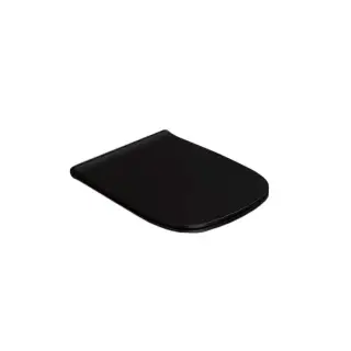 Globo Genesis Сиденье для унитаза GNS02/GN001, быстросъемное, с микролифтом, цвет: черный матовый/хром