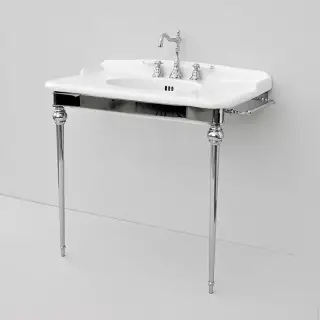 Artceram HERMITAGE Металлическая структура с раковиной 92х58см, на 3 отв., напольная, цвет: хром