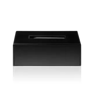 Decor Walther Brownie KB40 Диспенсер для салфеток 24x12x8см, настольный, цвет: черная кожа