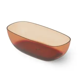 Dea Design Modern Ванна 180х85х54см., отдельностоящая, Glasstech, прозрачная смола, цвет: Sunset R1