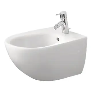 Duravit Architec Биде подвесное с перел., с плоскостью под смес.,вкл. крепление Durafix, 36х58см., цвет: белый