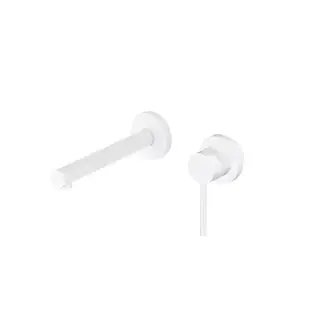 GATTONI CIRCLE ONE Смеситель для раковины встроенный, на 2 отв, с встроенной частью, цвет: белый матовый