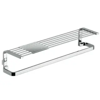 Colombo Time Полочка с полотенцедержателем 44.5см, цвет: хром
