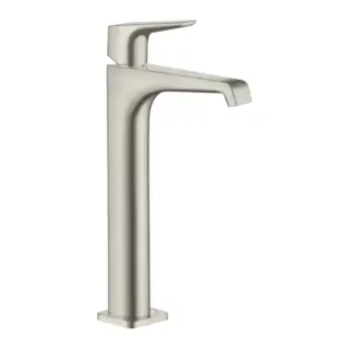 Axor Citterio E Смеситель для раковины 250, на 1 отв., высокий, с донным клапаном, цвет: сталь