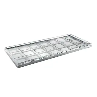 3SC Palace Лоток универсальный, настольный, цвет: мрамор Emperador dark/никель сатинированный матовый