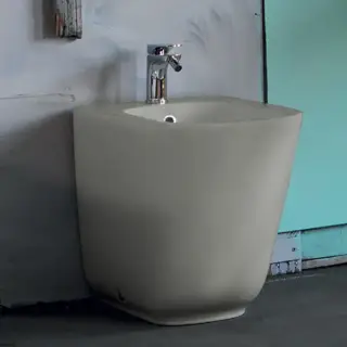 Kerasan Tribeca Биде напольное пристенное 54х35см, с 1 отв под смеситель, c креплением WB5N, цвет: Grigio matt