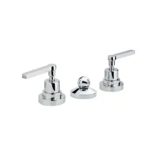 Nicolazzi Mac Kinley 05 Смеситель для биде на 3 отверстия, с 2мя ручками, с душиком, цвет: хром