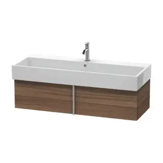 Duravit VA Тумба подвесная, 118.4x43.1х29.8см., с раковиной и 1 выдв. ящиком, цвет: орех натуральный