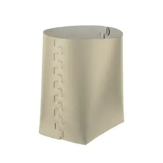 ADJ Корзина Helena, 35x30xH45 см., цвет: панна котта/белый