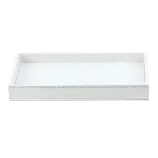Decor Walther Brownie Tab M Лоток универсальный 22x10.5см, настольный, цвет: белая кожа