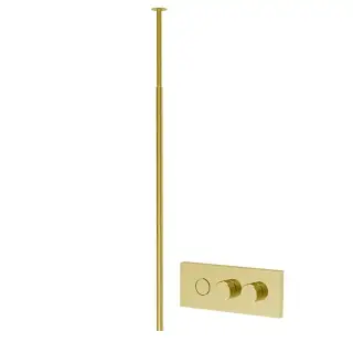 Fima Carlo Frattini Switch ON Cмеситель для раковины, встраиваемый, с потолочным изливом, цвет: золото