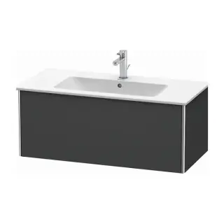 Duravit XSquare Тумба подвесная, 101х47.8х40см, с раковиной, с 1 выдв ящик, цвет: графит матовый