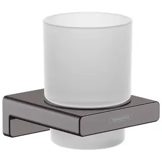 Hansgrohe AddStoris Стакан для зубных щеток, цвет: шлифованный черный хром