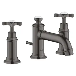 Axor Montreux Смеситель для раковины 30, на 3 отв., с донным клапаном, цвет: шлифованный черный хром